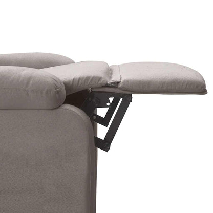 Polohovací Křeslo Taupe Textil