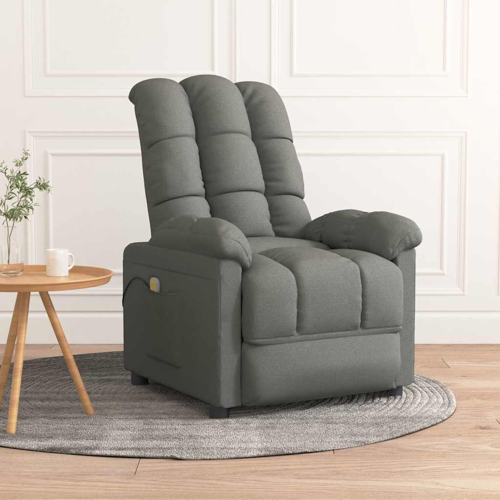 Masážní Křeslo Krémové Textil