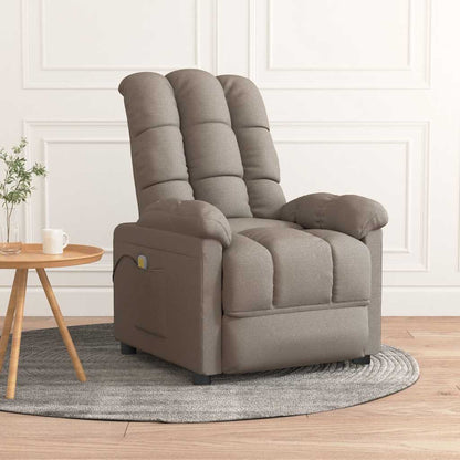 Masážní Křeslo Krémové Textil