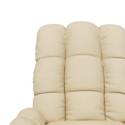 Masážní Křeslo Krémové Textil