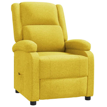 Polohovací Křeslo Žluté Textil