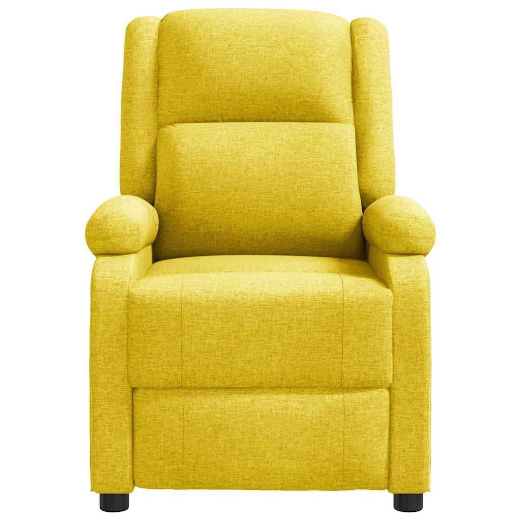 Polohovací Křeslo Žluté Textil