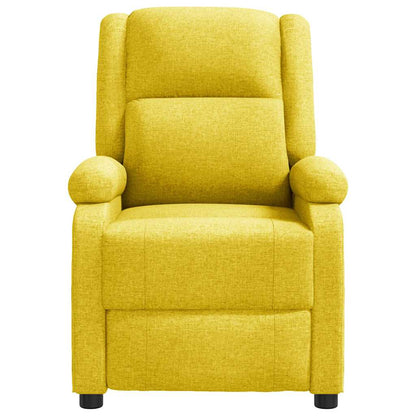 Polohovací Křeslo Žluté Textil