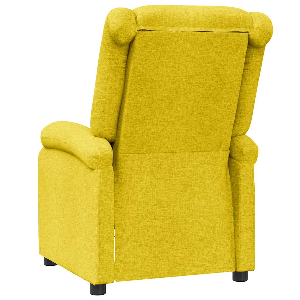 Polohovací Křeslo Žluté Textil