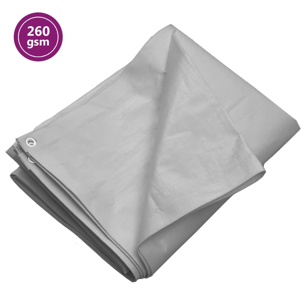 Plachta 260 G/M² Šedá Hdpe Šedá