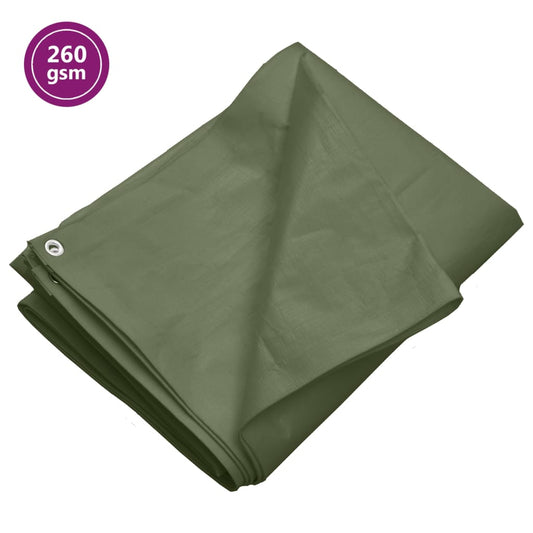 Plachta 260 G/M² 4 X 5 M Zelená Hdpe