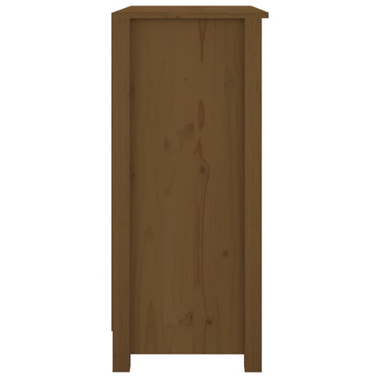 Příborník Medově Hnědý 70 X 35 X 80 Cm Masivní Borové Dřevo