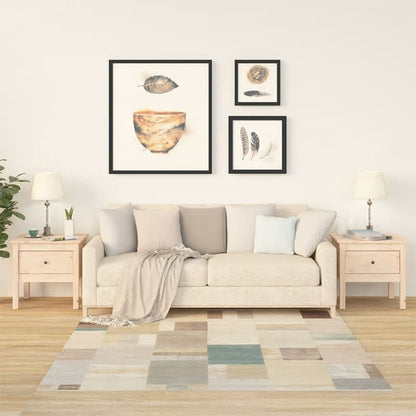 Odkládací Stolek Bílý Masivní Borovice