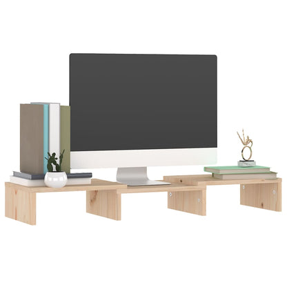 Stojan Na Monitor 60 X 24 X 10,5 Cm Masivní Borové Dřevo