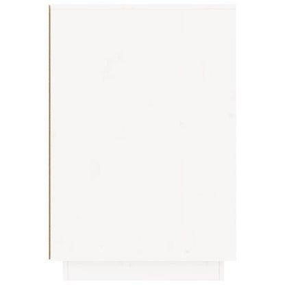 Psací Stůl Bílý 140 X 50 X 75 Cm Masivní Borové Dřevo