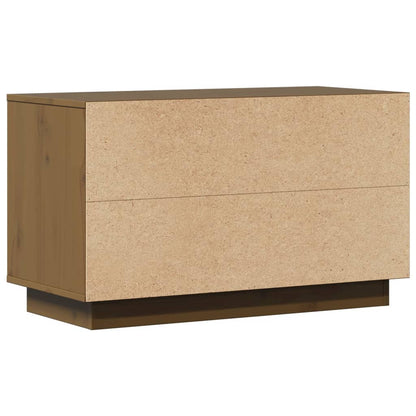 Tv Skříňka Medově Hnědá 74 X 35 X 44 Cm Masivní Borové Dřevo