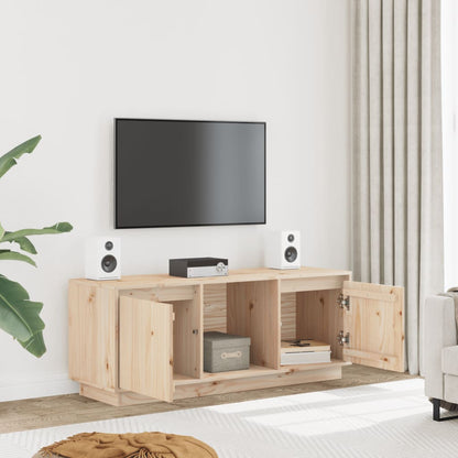 Tv Skříňka Medově Hnědá 110,5 X 35 X 44 Cm Masivní Borové Dřevo