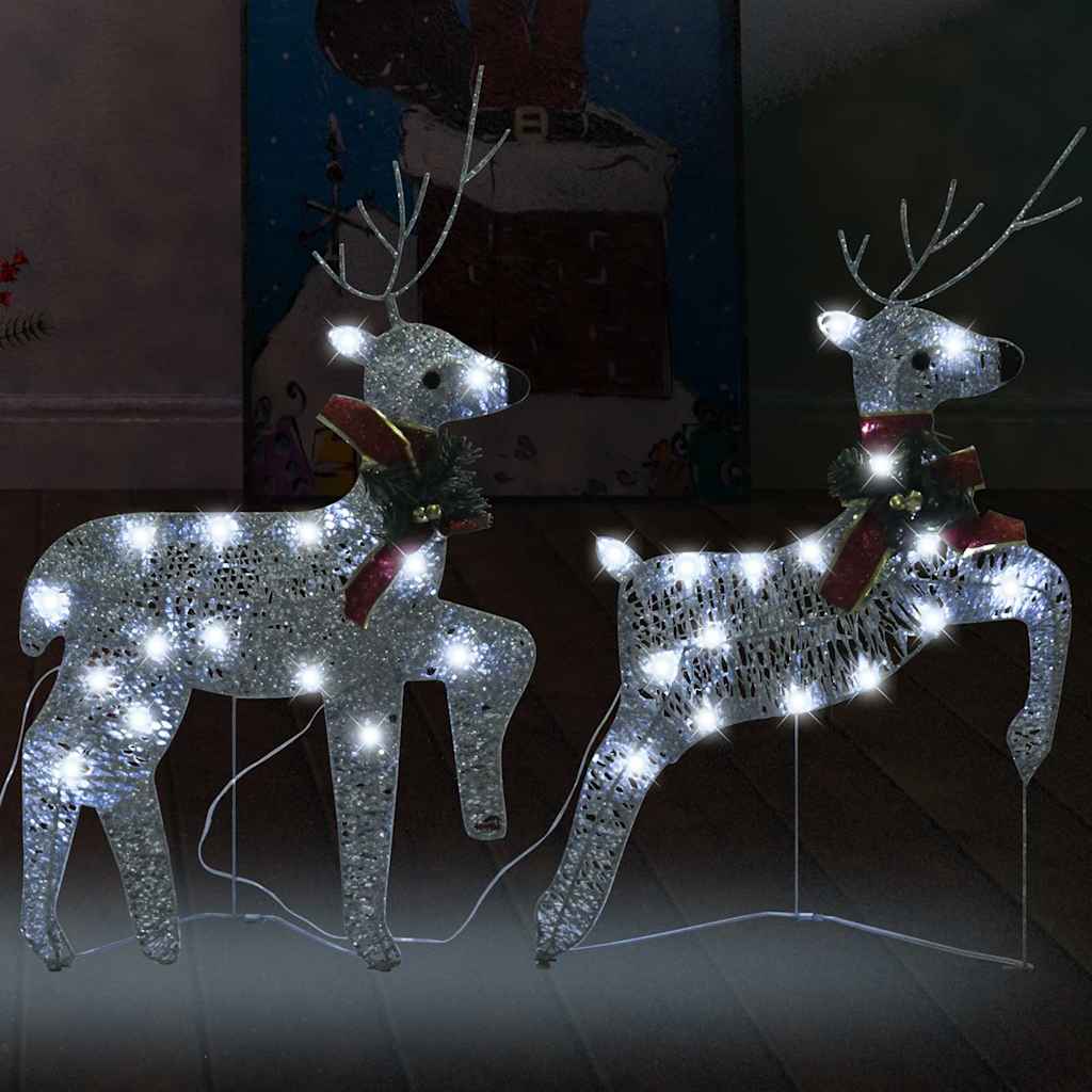 Vánoční Sobi 6 Ks Zlatí 120 Led Diod