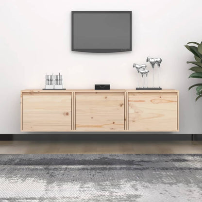 Tv Skříňky 3 Ks Medově Hnědé Masivní Borové Dřevo