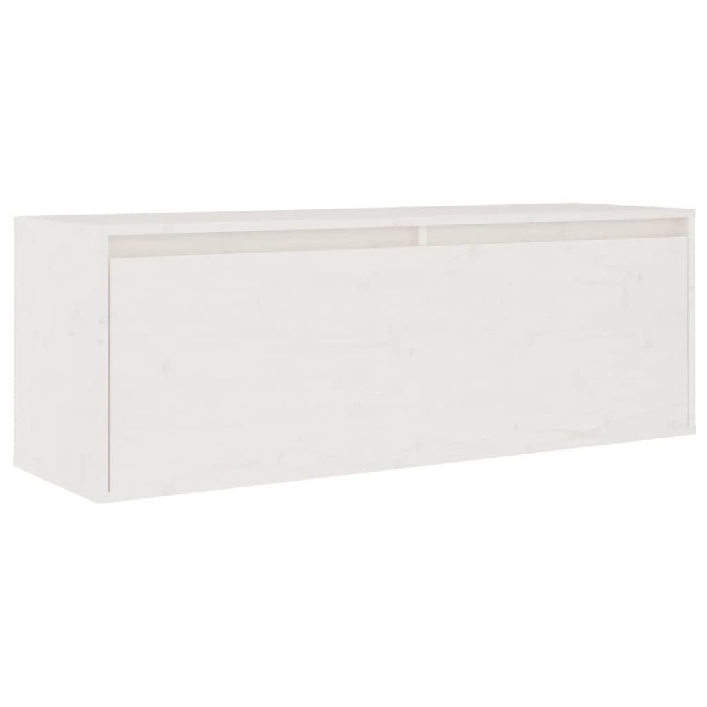 Sada 3 Kusů Tv Skříněk Masivní Dřevo Borovice