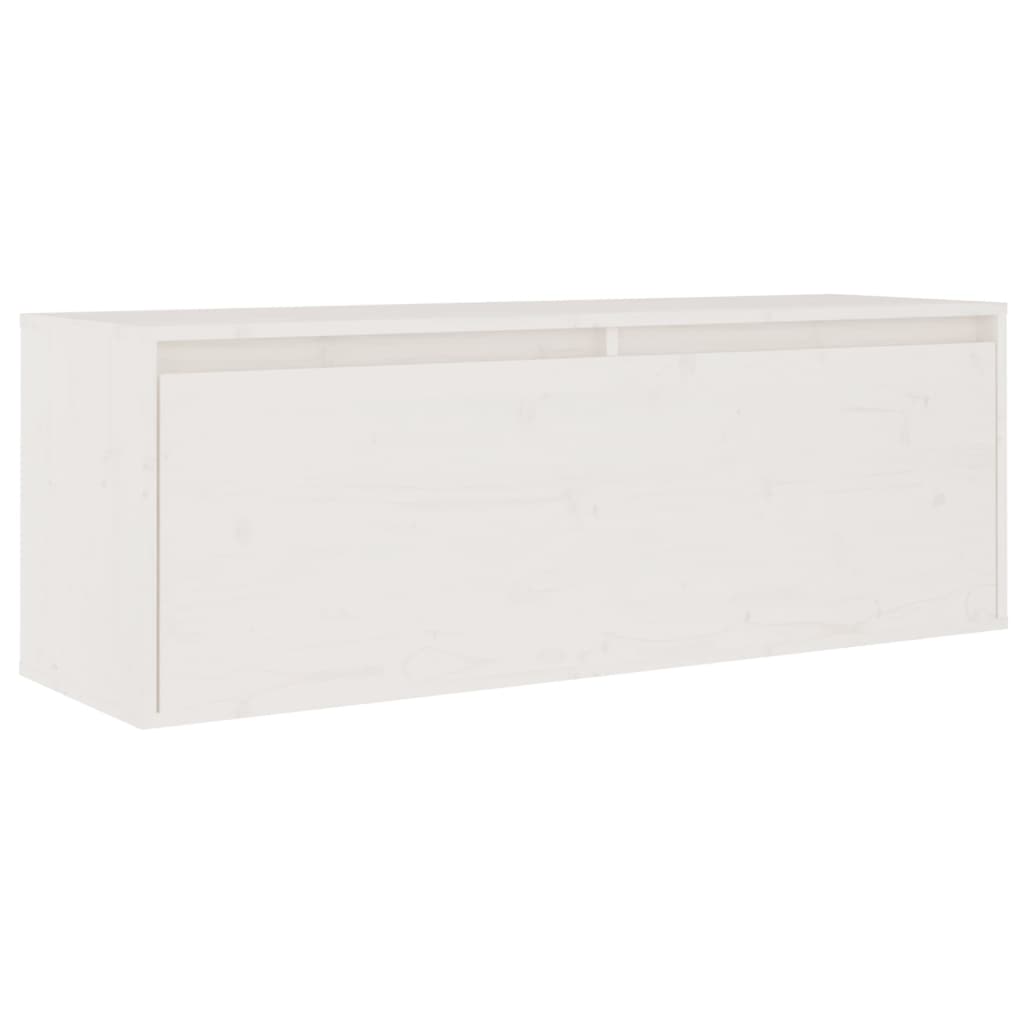 Tv Skříňky 5 Ks Bílé Masivní Borové Dřevo
