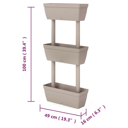 Zahradní Truhlíky 3 Ks 100 Cm