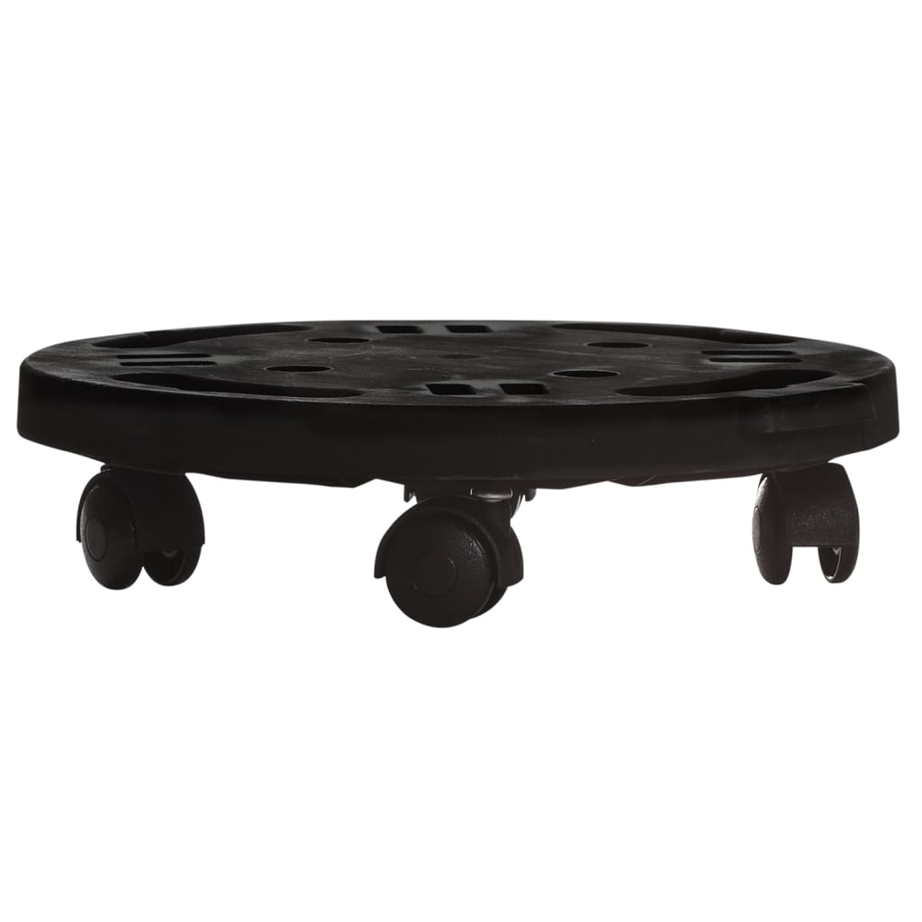Vozík Na Rostliny Na Kolečkách Průměr 30 Cm Černý 170 Kg