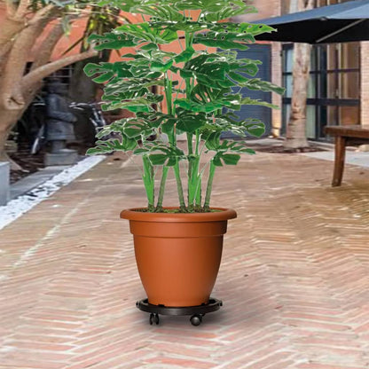Vozík Na Rostliny Na Kolečkách Průměr 30 Cm Černý 170 Kg