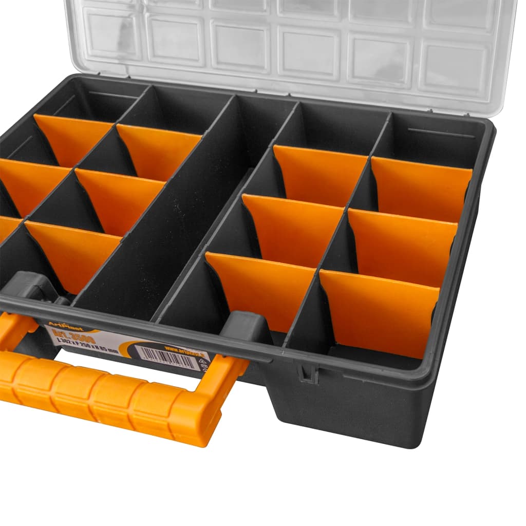 Boxy Na Součástky 2 Ks Odnímatelné Přepážky 360X250X85 Mm Pp
