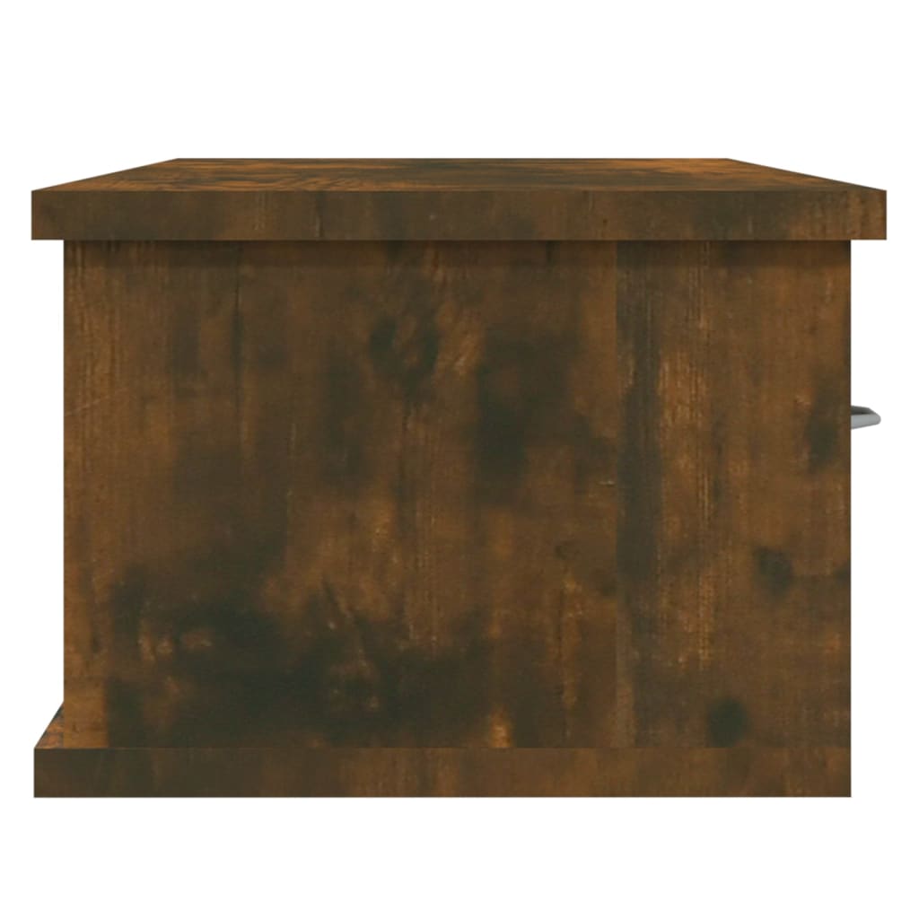 Nástěnná Skříňka Kouřový Dub 88 X 26 X 18,5 Cm Kompozitní Dřevo