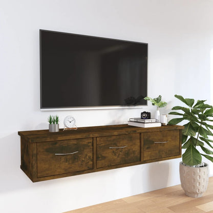 Nástěnná Skříňka Kouřový Dub 88 X 26 X 18,5 Cm Kompozitní Dřevo
