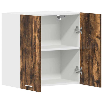 Závěsná Skříňka 60 X 31 X 60 Cm Kompozitní Dřevo Kouřový Dub