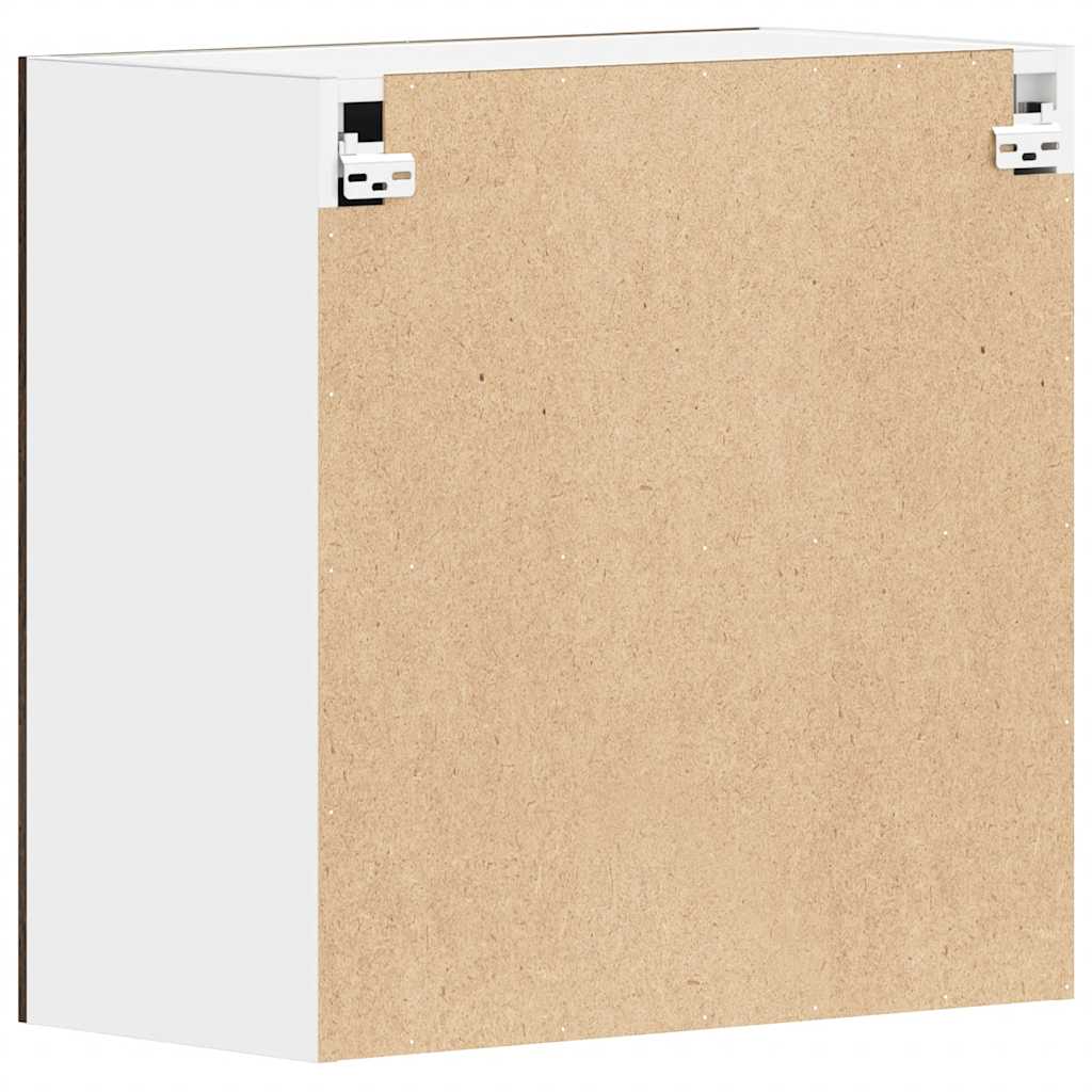 Závěsná Skříňka 60 X 31 X 60 Cm Kompozitní Dřevo Kouřový Dub