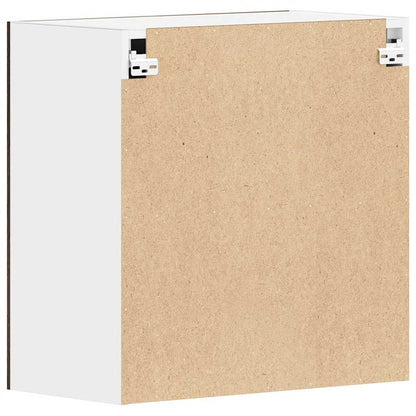 Závěsná Skříňka 60 X 31 X 60 Cm Kompozitní Dřevo Kouřový Dub