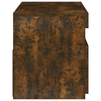 Tv Skříňka S Led Osvětlením Kouřový Dub 75 X 35 X 40 Cm