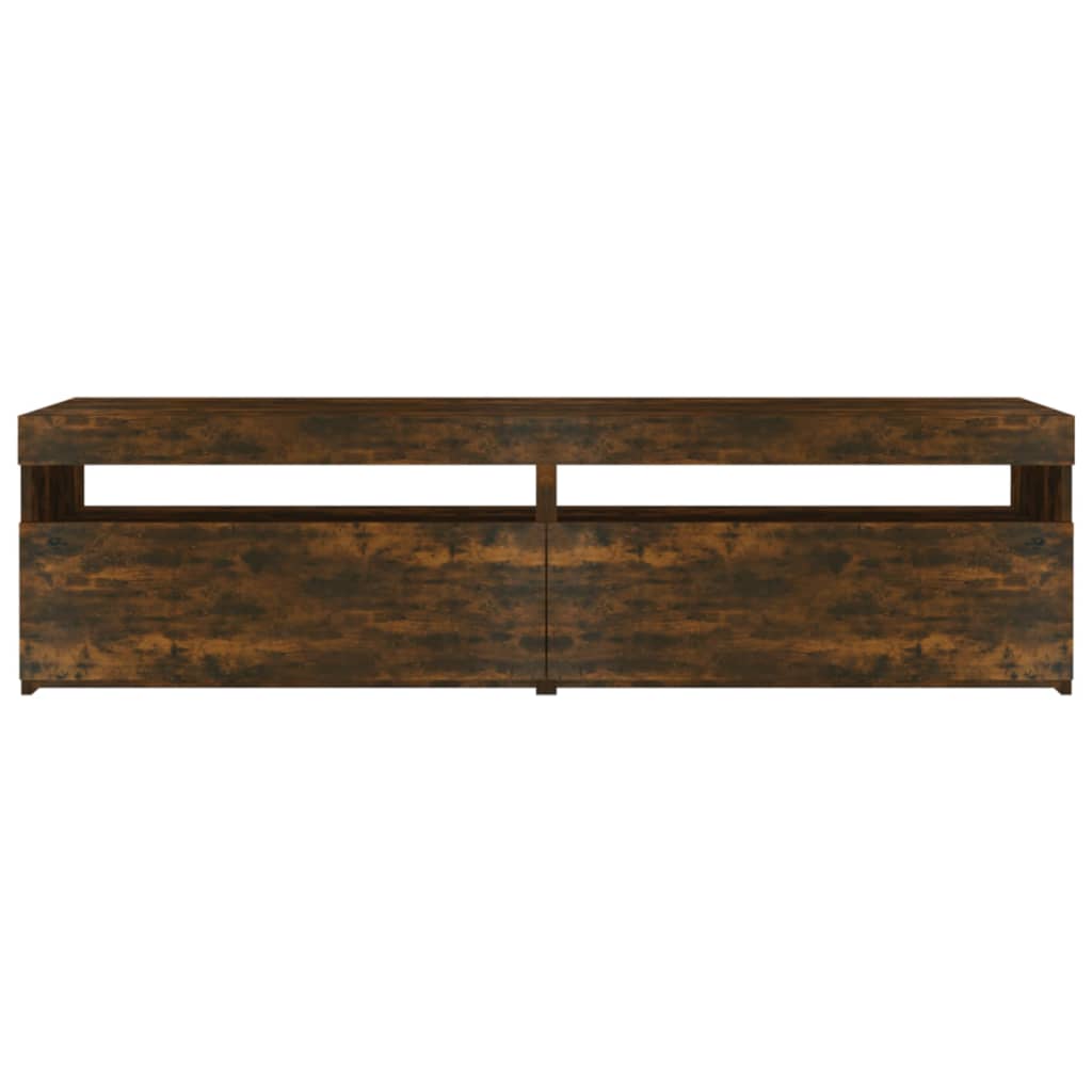 Tv Skříňky S Led Osvětlením 2 Ks Kouřový Dub 75 X 35 X 40 Cm