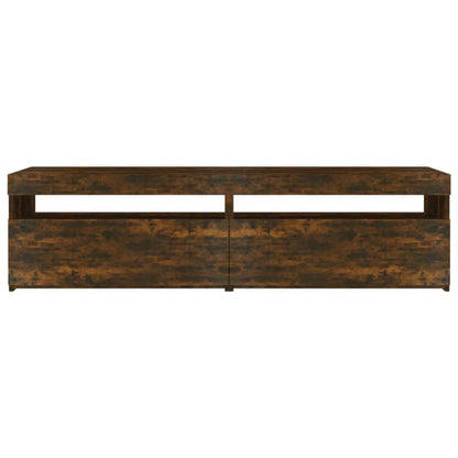 Tv Skříňky S Led Osvětlením 2 Ks Kouřový Dub 75 X 35 X 40 Cm