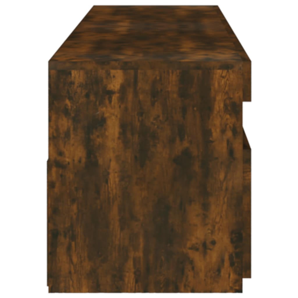 Tv Skříňky S Led Osvětlením 2 Ks Kouřový Dub 75 X 35 X 40 Cm