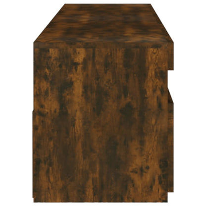 Tv Skříňky S Led Osvětlením 2 Ks Kouřový Dub 75 X 35 X 40 Cm