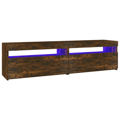 Tv Skříňky S Led Osvětlením 2 Ks Kouřový Dub 75 X 35 X 40 Cm