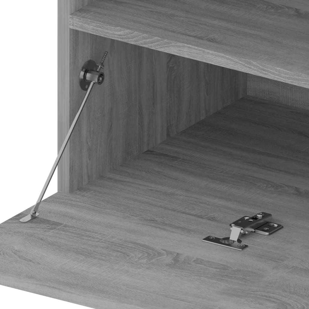Tv Skříňka S Led Osvětlením Šedá Sonoma 75 X 35 X 40 Cm