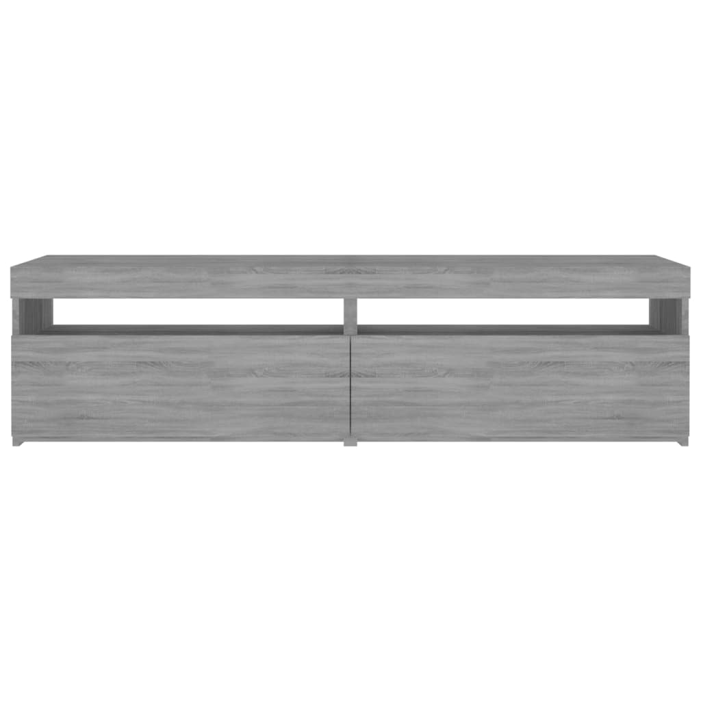 Tv Skříňky S Led Osvětlením 2 Ks Šedé Sonoma 75 X 35 X 40 Cm