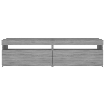 Tv Skříňky S Led Osvětlením 2 Ks Šedé Sonoma 75 X 35 X 40 Cm