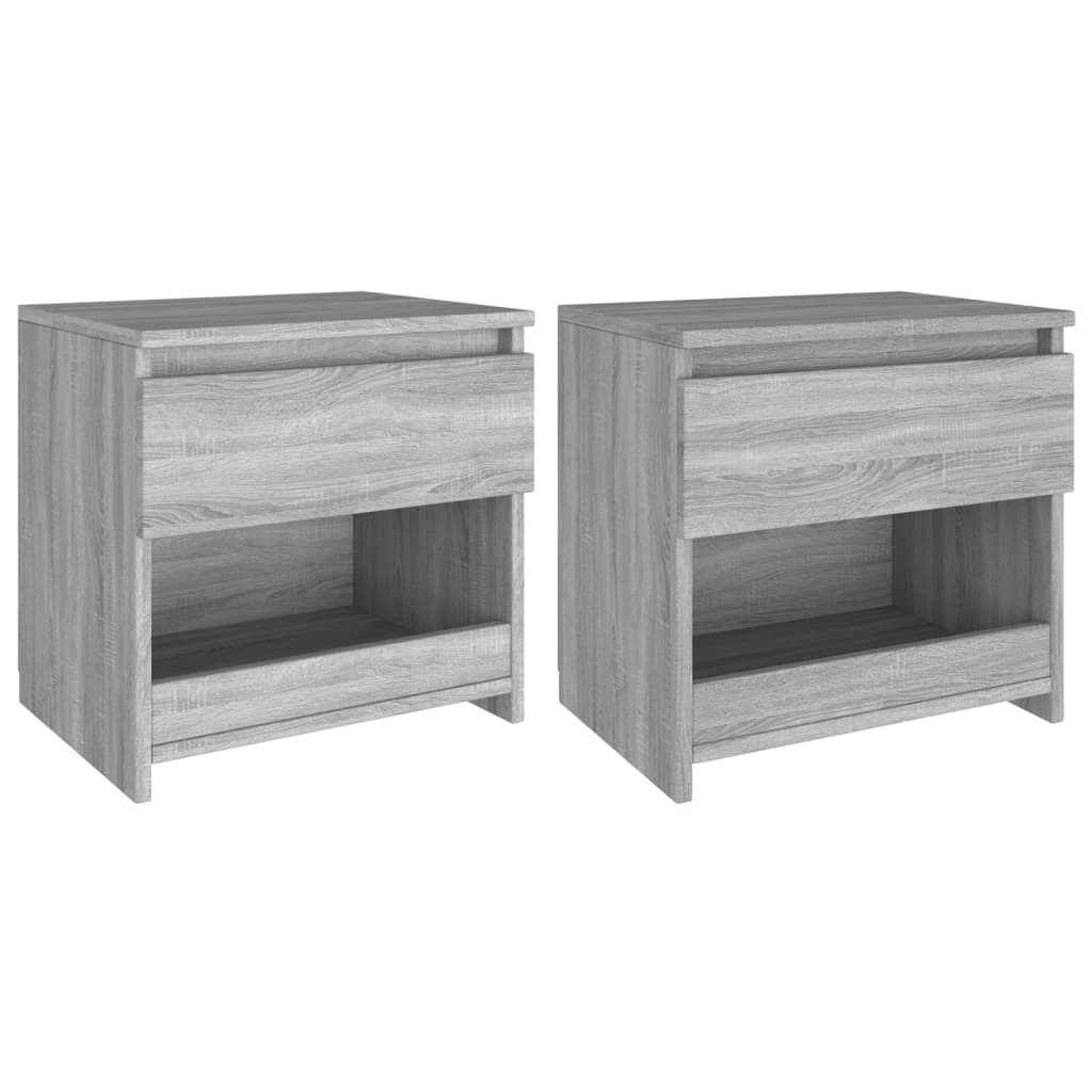 Noční Stolky 2 Ks 40 X 30 X 39 Cm Kompozitní Dřevo