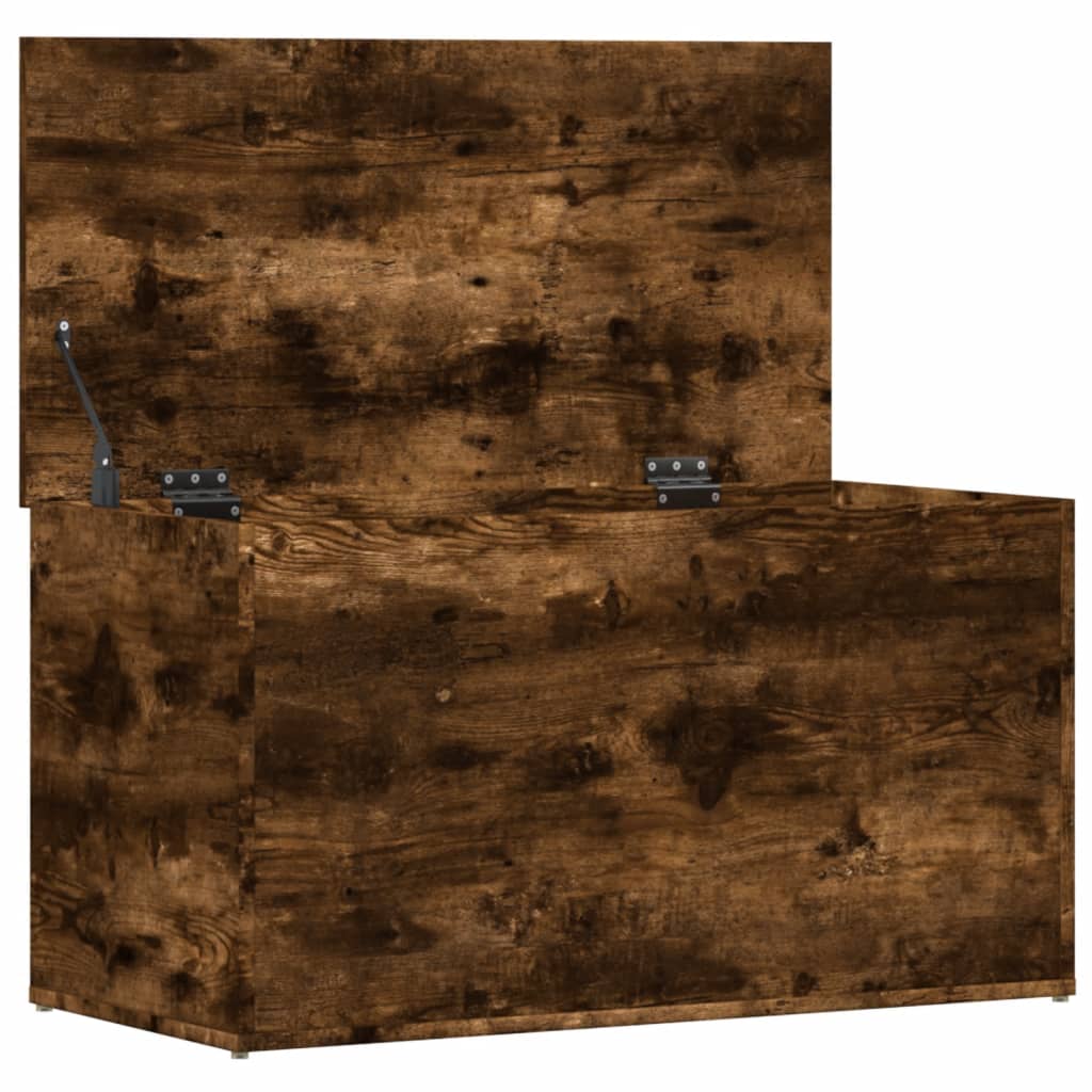 Úložná Truhla Kouřový Dub 84 X 42 X 46 Cm Kompozitní Dřevo