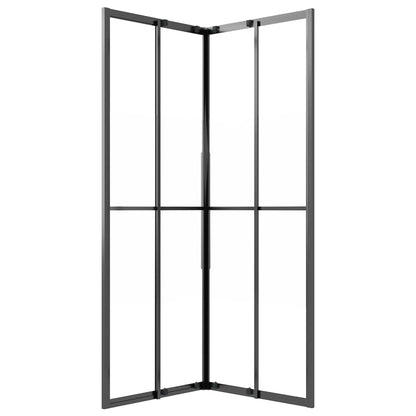 Sprchový Kout Napůl Mléčné Esg 80 X 80 X 180 Cm Černý
