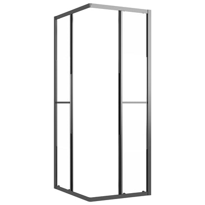 Sprchový Kout Napůl Mléčné Esg 90 X 70 X 180 Cm Černý