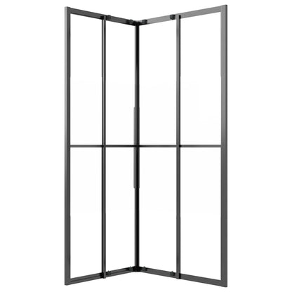 Sprchový Kout Napůl Mléčné Esg 90 X 70 X 180 Cm Černý
