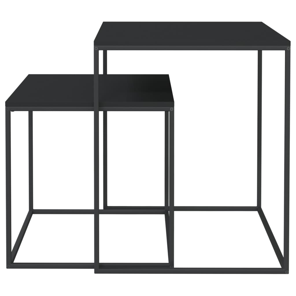 Set Konferenčních Stolků 2 Ks Kompozitní Dřevo A Kov