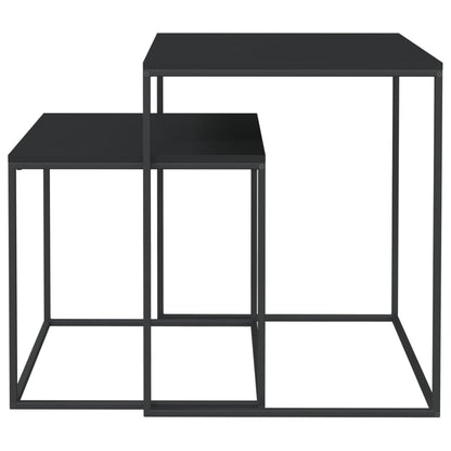 Set Konferenčních Stolků 2 Ks Kompozitní Dřevo A Kov
