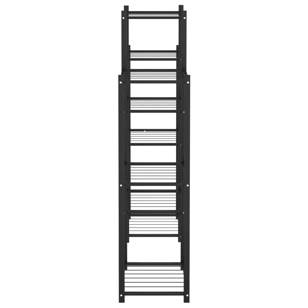 Stojan Na Květiny 83 X 25 X 100 Cm Černý Železo