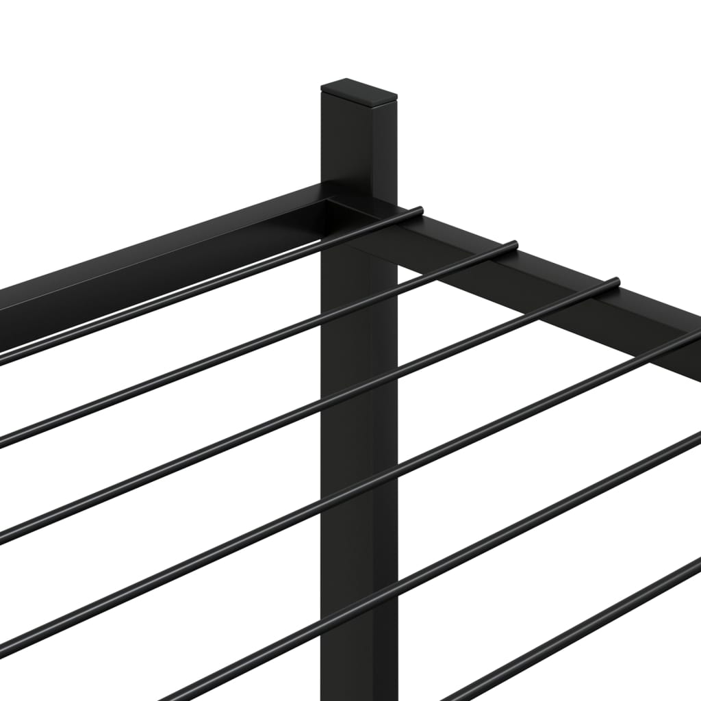 Stojan Na Květiny 83 X 25 X 100 Cm Černý Železo