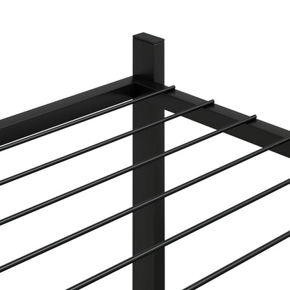 Stojan Na Květiny 83 X 25 X 63,5 Cm Černý Železo