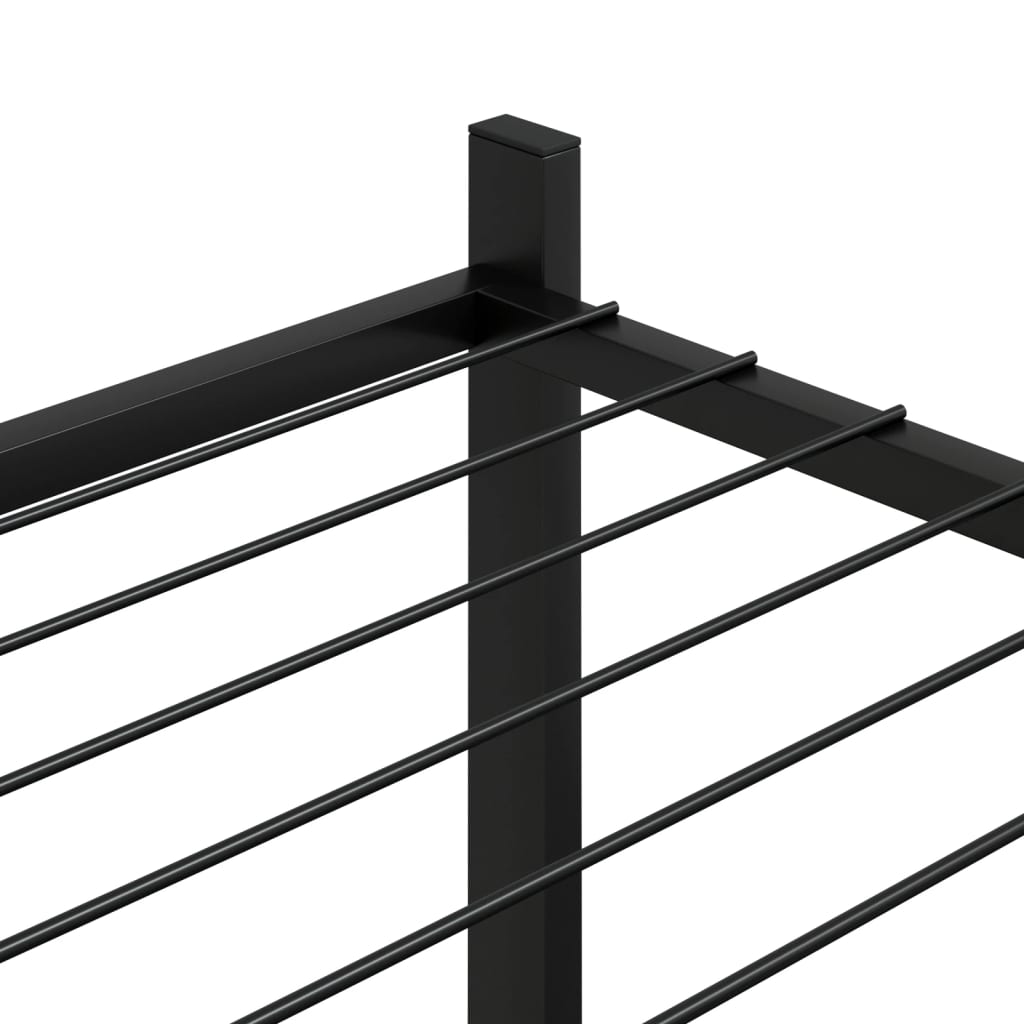 Stojan Na Květiny 83 X 25 X 83,5 Cm Černý Železo