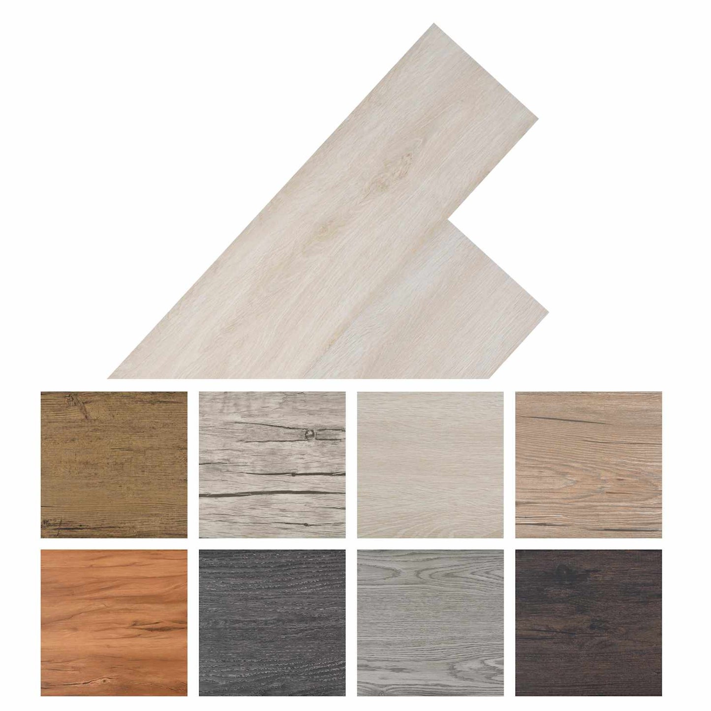 Podlahová Prkna 18 Pcs Bílý Klasický Dub 2,51 M² Pvc
